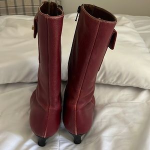 Coach brand red boots size 7 1/2 B